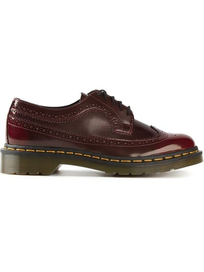 Dr. Martens' Dr Martens Bordeaux Oxford Shoes In Cherry Red