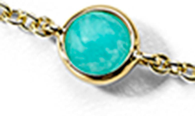 Shop Ippolita Lollipop Stone Station Collar Necklace In Green Gold