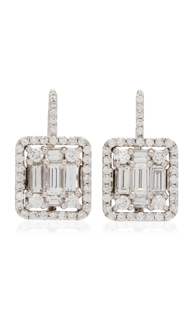 Shop Mindi Mond Mega Clarity 18k White Gold Diamond Earrings