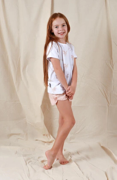 Tiny Tribe Kids' Sunny Elements Stretch Cotton T-shirt In White