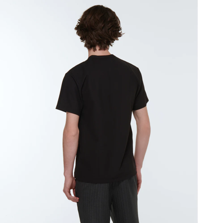 Shop Comme Des Garçons Homme Deux Technical T-shirt In Black