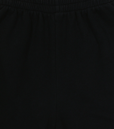 Shop Balenciaga Logo Cotton Shorts In Black/white