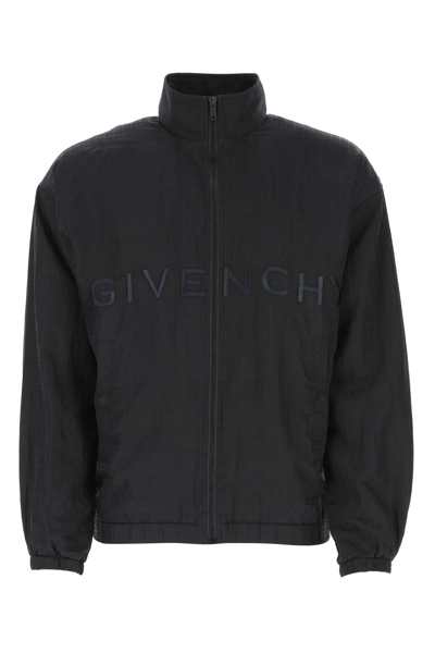 Shop Givenchy 4g Jogger Jacket In Blue