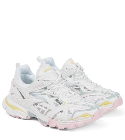 Shop Balenciaga Track Sneakers In Lg Yel/lg Pink/l Blu