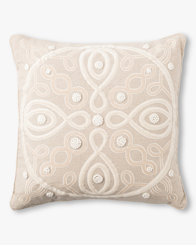 Shop Juliska Berry & Thread Natural Throw Pillow - 18in | Velvet/linen