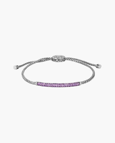 Shop John Hardy Women's Unisex Amethyst Mini Chain Pull-through Bracelet