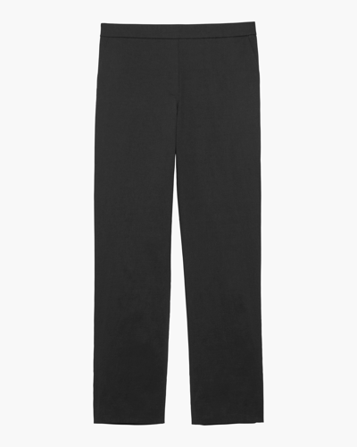 Shop Theory Treeca Cropped Pants In Black