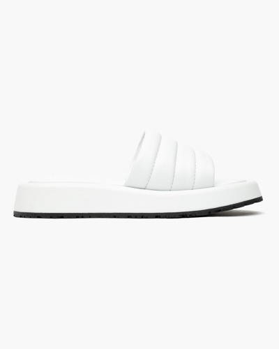 Shop P448 Fergie Leather Slide In White