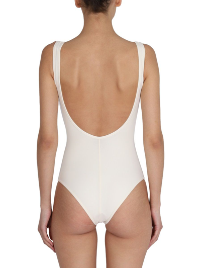 Shop Jil Sander Women's White Other Materials One-piece Suit