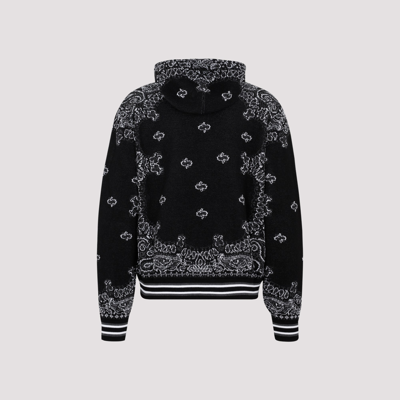 Shop Amiri Bandana B-ball Hoodie Sweatshirt In Black