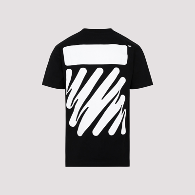 Shop Off-white Wave Diag Cotton T-shirt Tshirt In Black