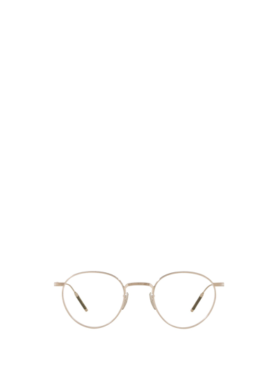 Shop Oliver Peoples Eyeglasses In Brushed Silver