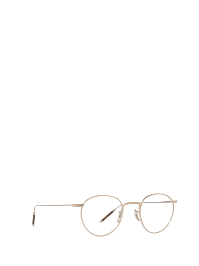Shop Oliver Peoples Eyeglasses In Brushed Silver