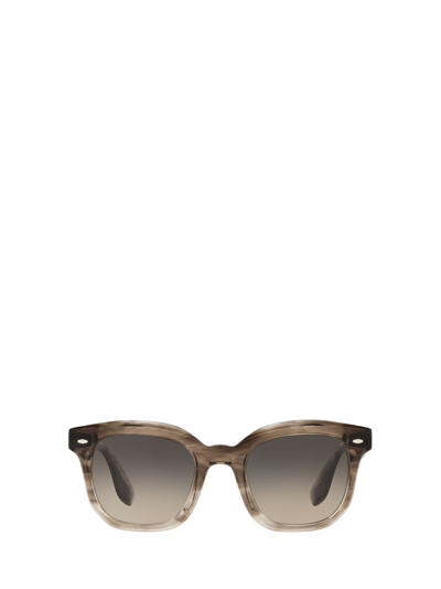 Shop Oliver Peoples Sunglasses In Taupe Smoke