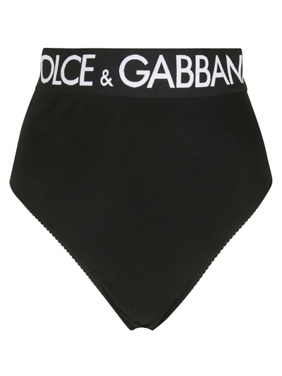 Shop Dolce & Gabbana Runway Briefs In Black