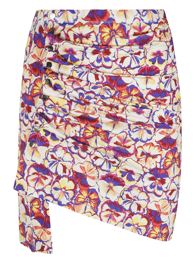 Shop Paco Rabanne St. Sunny Pansy Skirt In Multicolor
