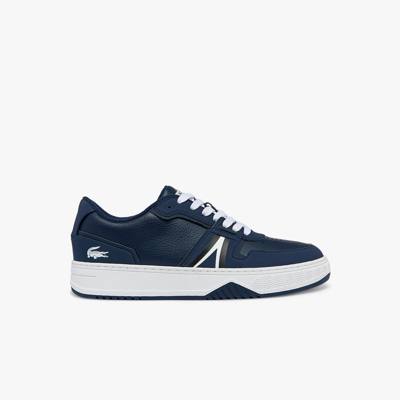 Shop Lacoste Men's L001 Leather Color-pop Sneakers - 10 In Blue