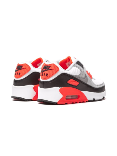Nike Teen Air Max 90 Prem Mesh Sneakers In White