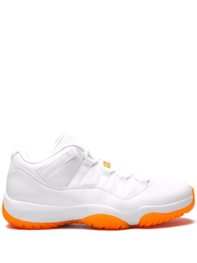 Shop Jordan Air  11 Low "bright Citrus" Sneakers In White