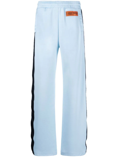 Shop Heron Preston Logo-patch Track Pants In Blue