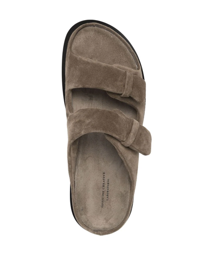 Shop Officine Creative Chora Touch-strap Sandals In Grey