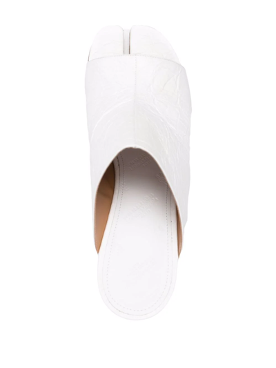 Shop Maison Margiela Tabi Open-toe Sandals In White