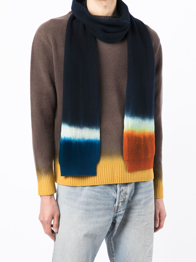 Shop Nick Fouquet Gradient-effect Scarf In Blue