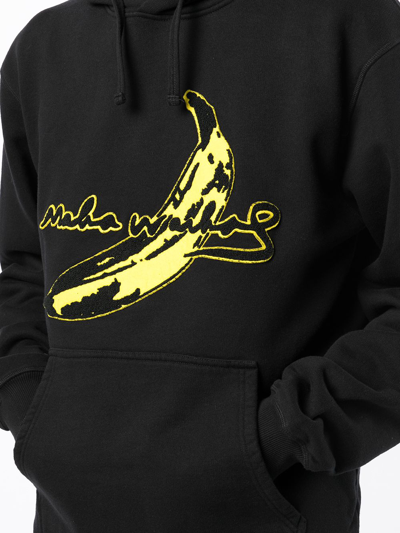 Maharishi Logo-patch Cotton Hoodie In Black