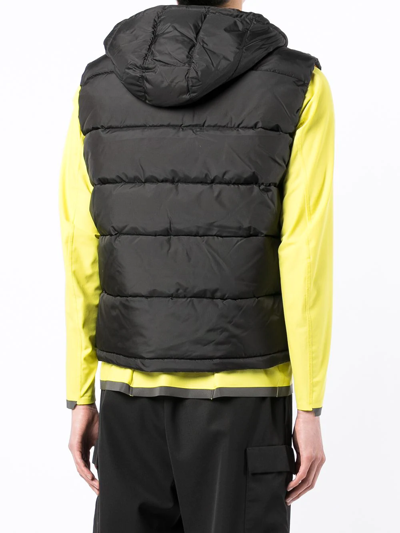 Alpha Industries Logo-patch Padded Gilet In Black