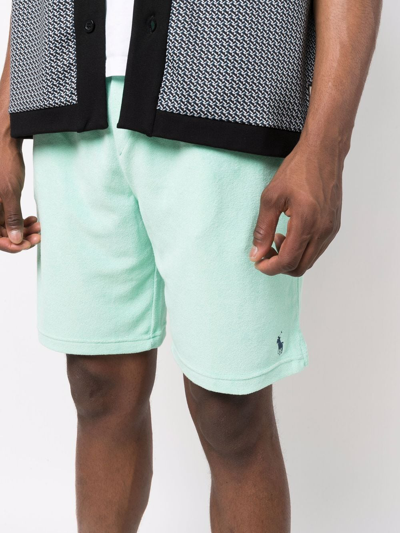 Shop Polo Ralph Lauren Drawstring-waist Shorts In Green