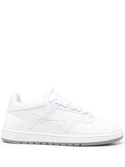 Shop Represent Low-top Leather Sneakers In White