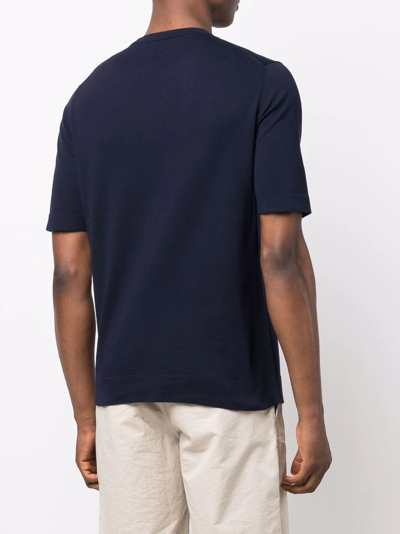 Shop Ballantyne Round-neck T-shirt In Blue