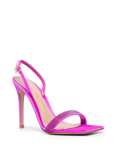 Gianvito Rossi Britney Fuchsia Sandals In Pink