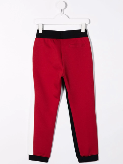 Shop Emporio Armani Colour-block Track Pants In Black