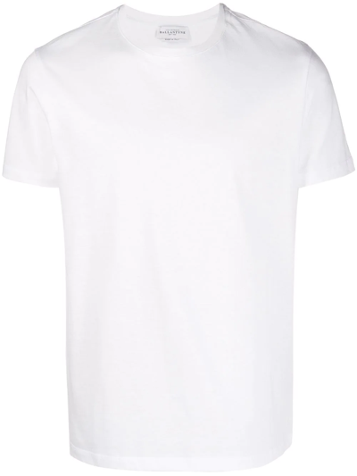 Shop Ballantyne Side Logo-patch Detail T-shirt In White