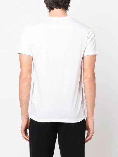 Shop Ballantyne Side Logo-patch Detail T-shirt In White