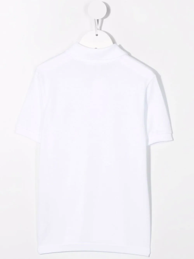 Shop Lacoste Minecraft Organic Cotton Polo Shirt In White