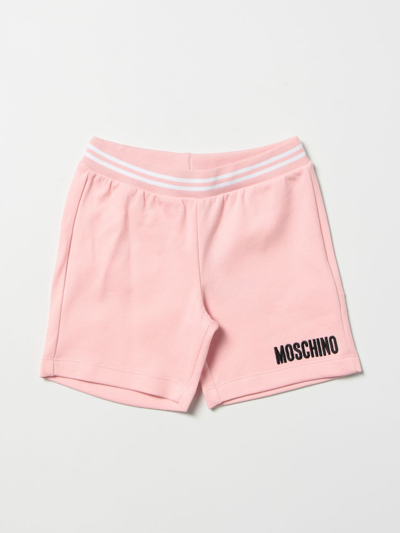 Shop Moschino Baby Shorts In Pink