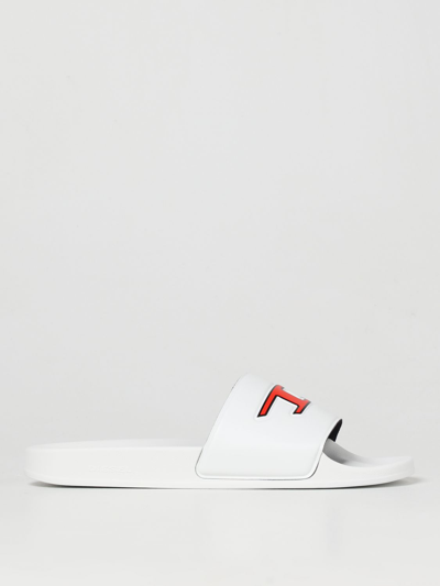 Shop Diesel Slide Sandal In Rubber In White