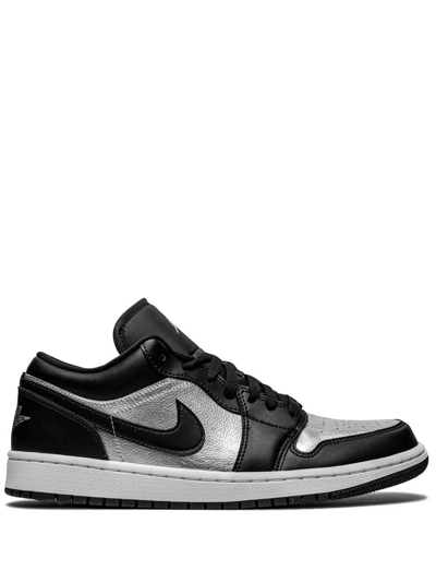 Shop Jordan Air  1 Low Se "silver Toe" Sneakers In Black