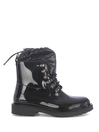 Shop Moncler "galaxite" Ankle Boots In Nero