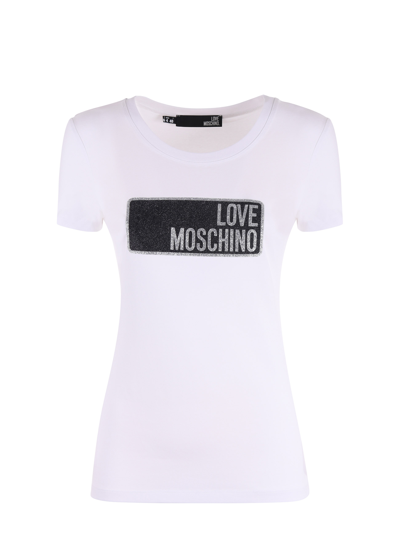 Shop Moschino Love W4h1917 E1951-a00 In Bianco