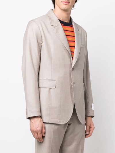 Etudes Studio Virgin Wool Single-breasted Blazer In Nude