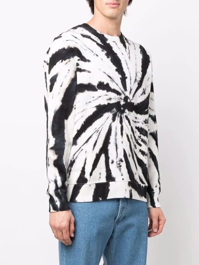 Shop Etudes Studio Tie-dye Organic-cotton Sweatshirt In Weiss