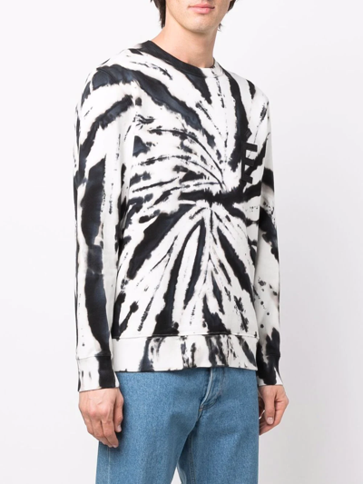 Shop Etudes Studio Tie-dye Organic-cotton Sweatshirt In Weiss