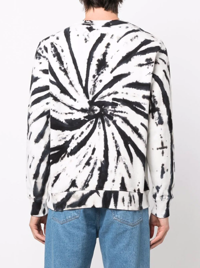 Shop Etudes Studio Tie-dye Organic-cotton Sweatshirt In Weiss