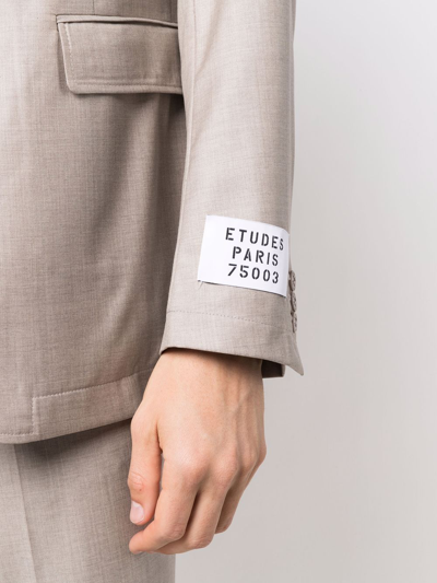 Etudes Studio Virgin Wool Single-breasted Blazer In Nude