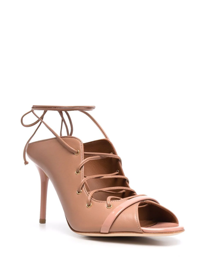 Shop Malone Souliers Sera Lace-up Sandals In Nude