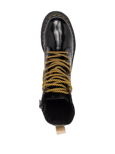 Shop Dr. Martens' Jadon Platform Combat Boots In Schwarz