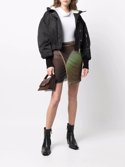 Shop Ottolinger Logo-waistband Skirt In Braun